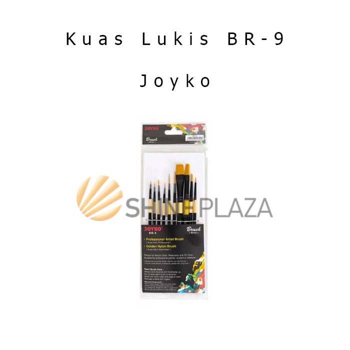 

ATKJaya- Kuas Lukis Brush Joyko BR-9 - Kuas Cat Acrylic Cat Minyak Cat Air