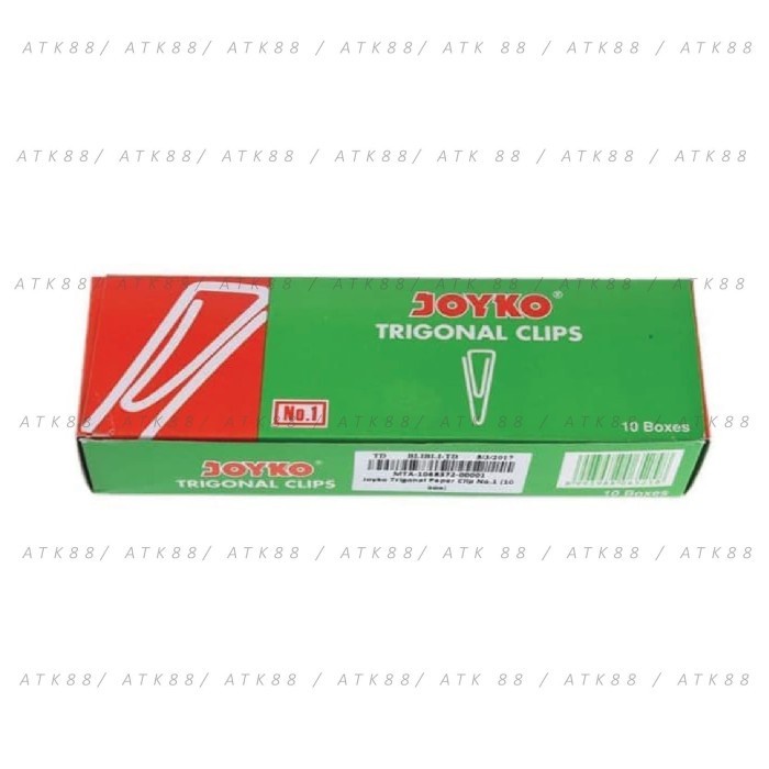 

ATKJaya- Joyko Trigonal No. 1 (28 mm) Kertas Paper Clips / 1 Box - 600 pcs