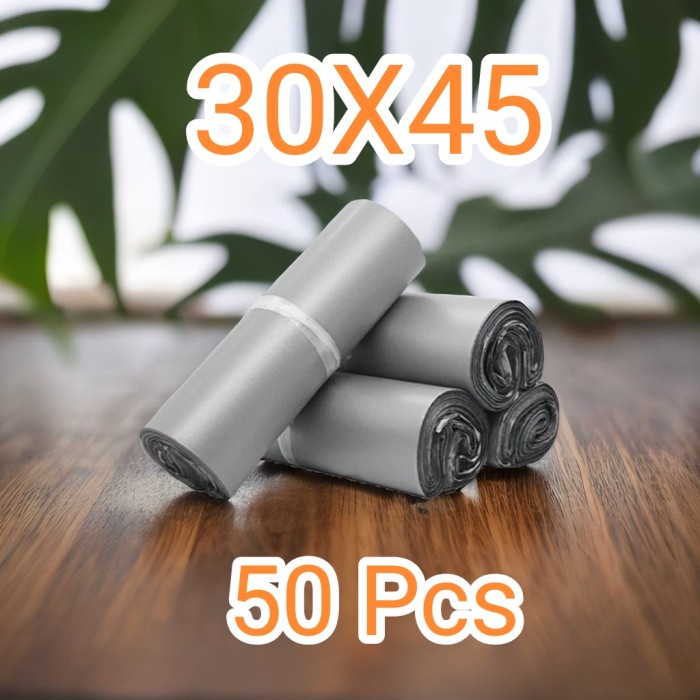 

ATKJaya- Polymailer plastik packing 30x40 SILVER METALIK 50 lbr premium look