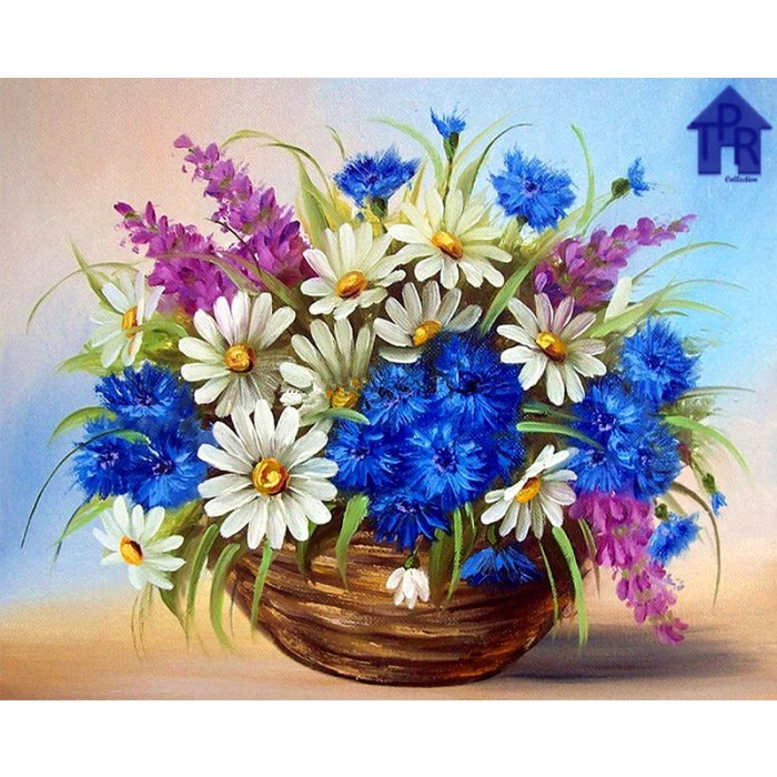

ATKJaya- DIY - Set Melukis / painting by number kit - FLOWER 40x50cm. part-1