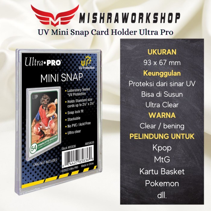 ATKJaya- UV Mini Snap Card Holder Ultra Pro