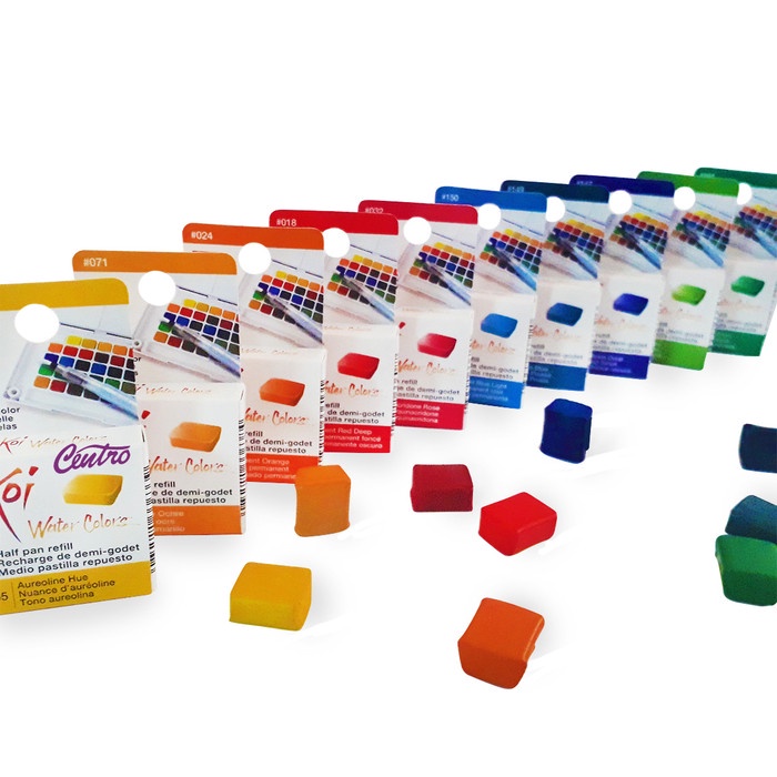 

ATKJaya- Sakura Koi Watercolor Half Pan Refill Water Colors Color Isi Cat Air