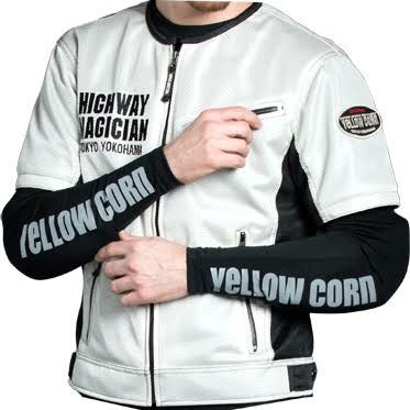 JTTOP YELLOW CORN YAS 001 ARM COVER MANSET RIDING INNER JACKET BIKER