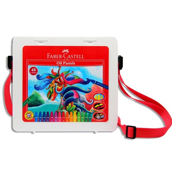 

ATKJaya- Faber Castell Oil Pastel Crayon 48 Colour In Plastic Bag /Krayon Murah