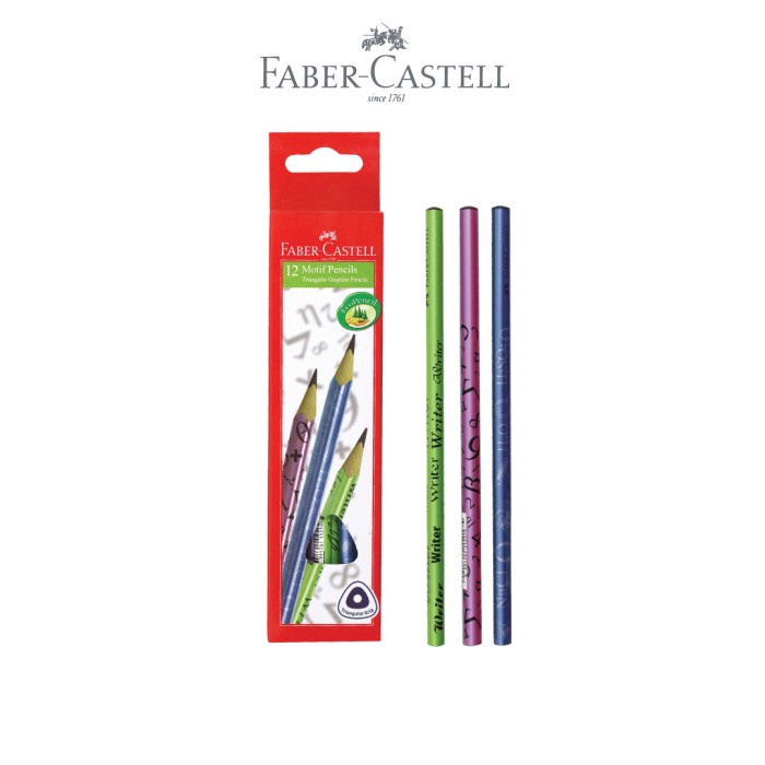 

ATKJaya- Faber-Castell Motif Pencil Fun School Unsharp In Box 12