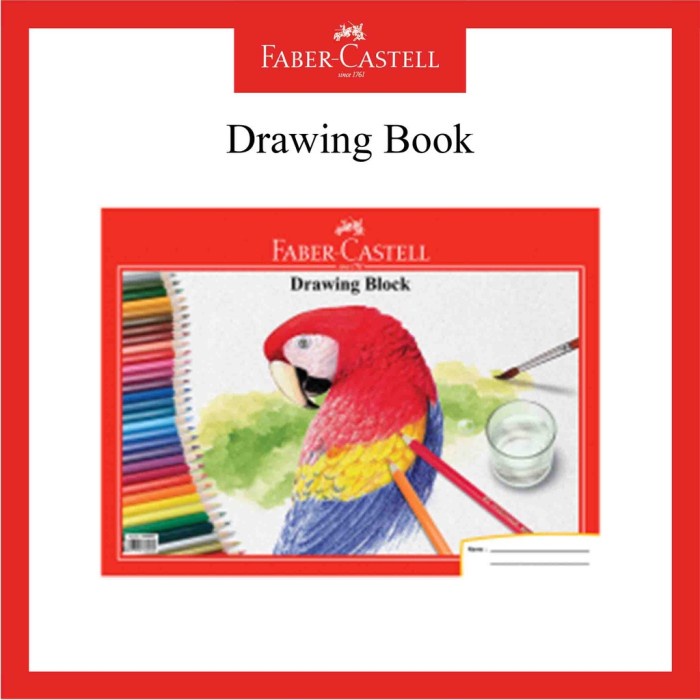 

ATKJaya- Faber-Castell Drawing book a4 parrot