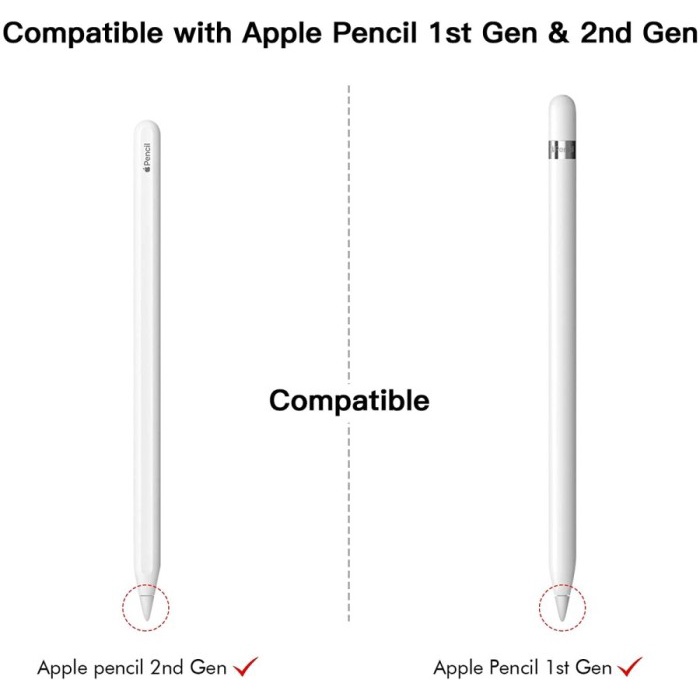 

METAL REPLACEMENT TIP NIB FOR APPLE PENCIL GEN 1 2