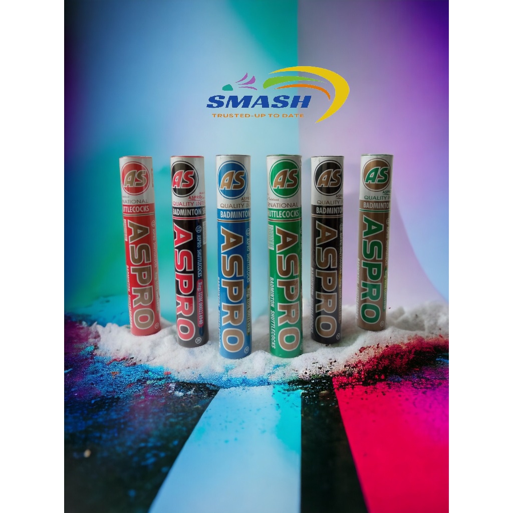 Shuttlecock / Kok Aspro Biru Muda / Hijau / Merah / Gold / Biru Tua / Hitam