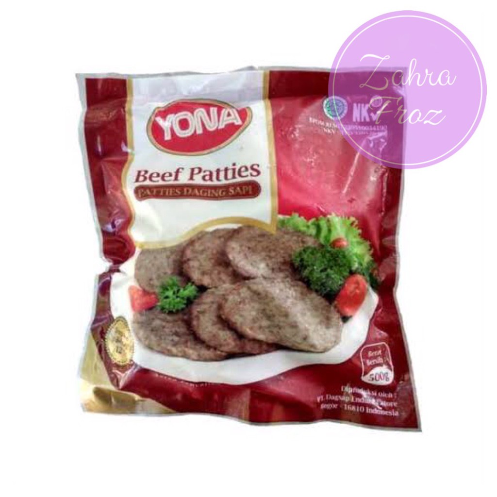 

YONA PATTIES DAGING SAPI 500 GR