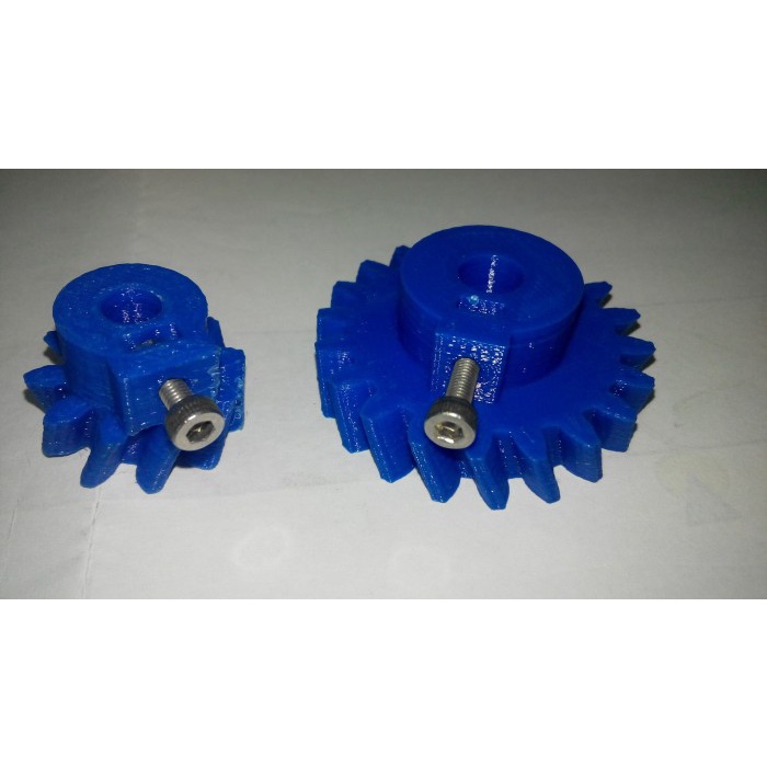 HELICAL GEAR/GIGI PLASTIK 2:1 Z20 DIA 44MM & Z10 DIA 24MM 3D PRINTING