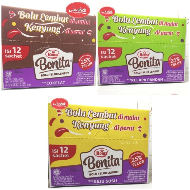 

Roma Bonita Bolu Telur Lembut 30 gr