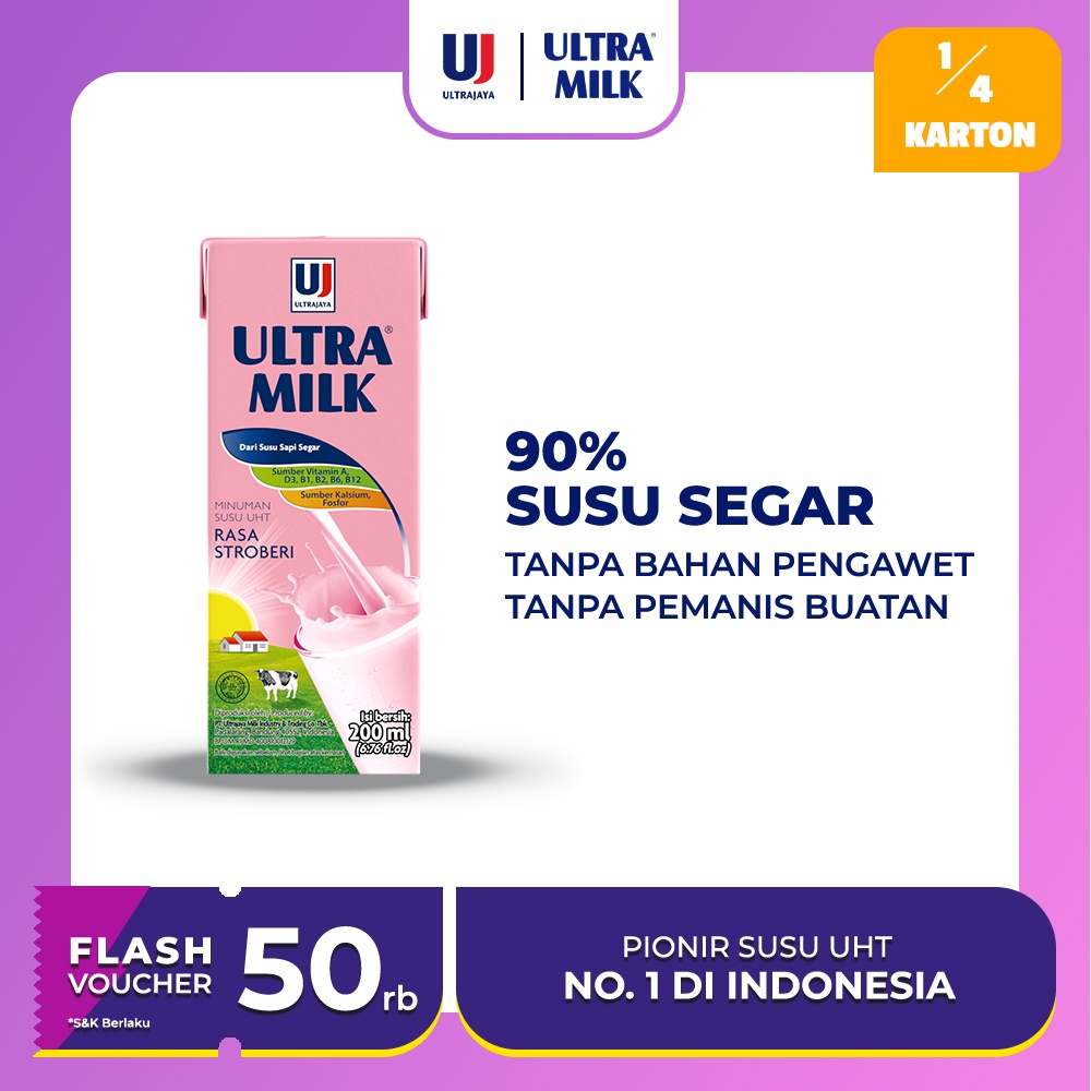 

Ultra Milk Strawberry 200 ml