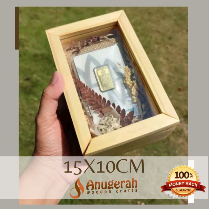 

SOUVEN- Wooden acrylic box kotak kayu akrilik kotak sovenir kayu souvenir box