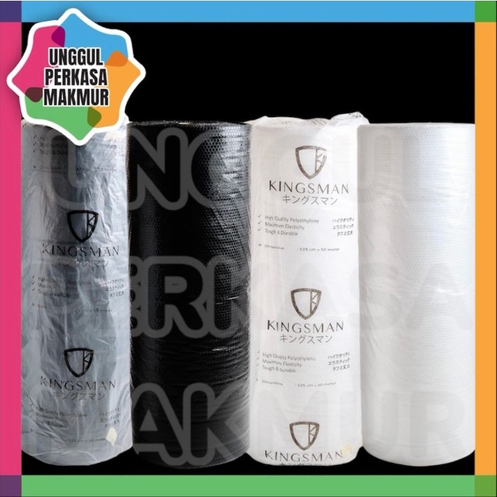

SOUVEN- Bubble Wrap Roll Hitam / Putih Standar 125cm X 50M Bandung Super Tebal