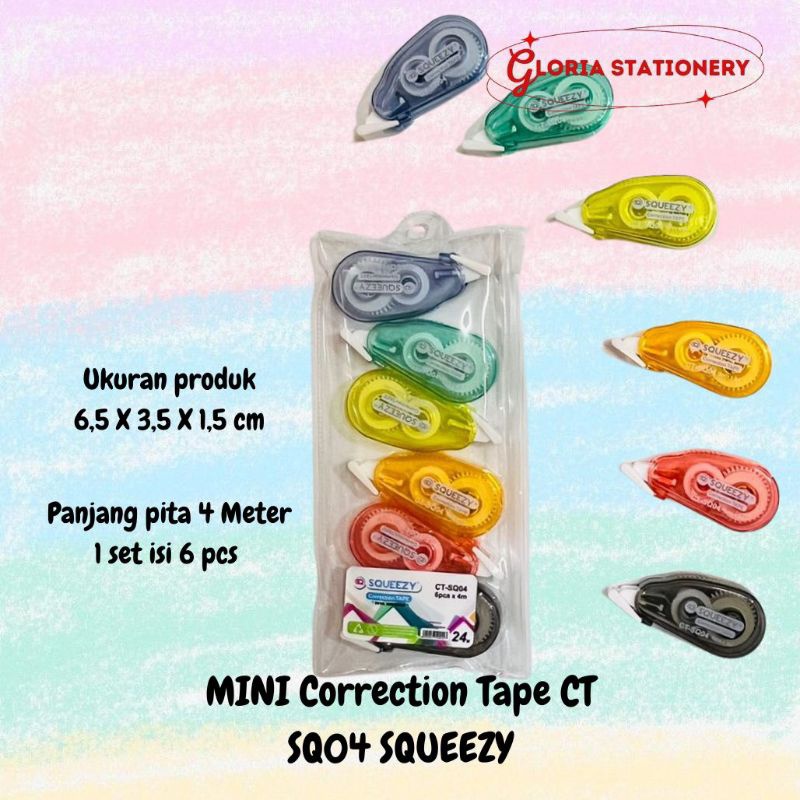 

IK! Squeezy Mini Correction Tape CT SQ04/Mini Correction Tape CT SQ04 Squeezy