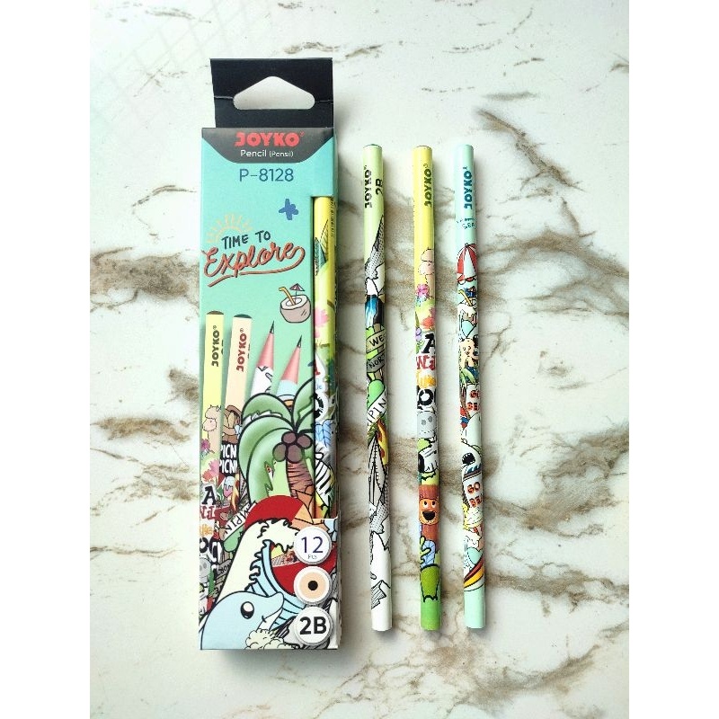 

IK! Pensil Motif Joyko P-8128 Exploren( 1 Pack / 12 Pcs)