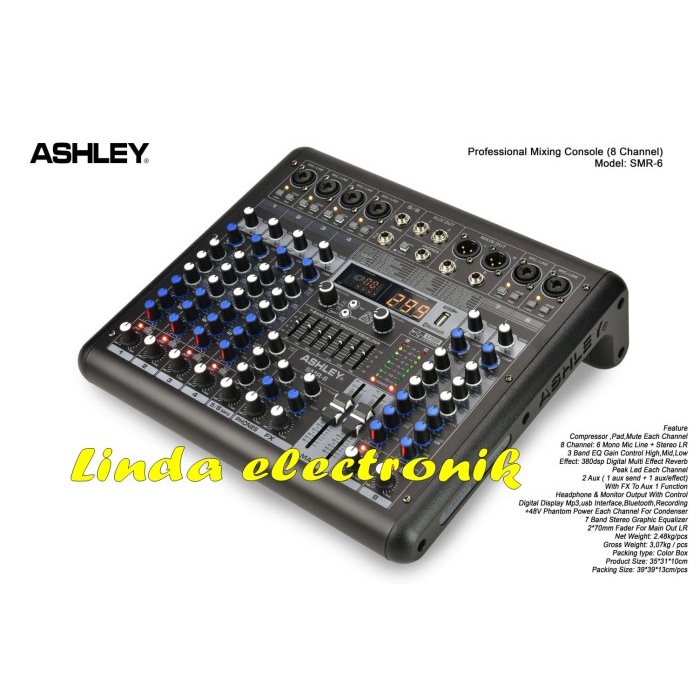 Promo Mixer Ashley Smr6 6Channel Oryginal Ashley Smr 6 Free Koper Mixer