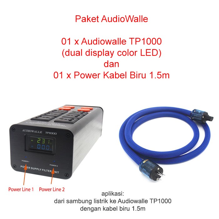 Paling Laris Weiduka Ac8.8+ 2018 + Kabel Power Weiduka 1.5M