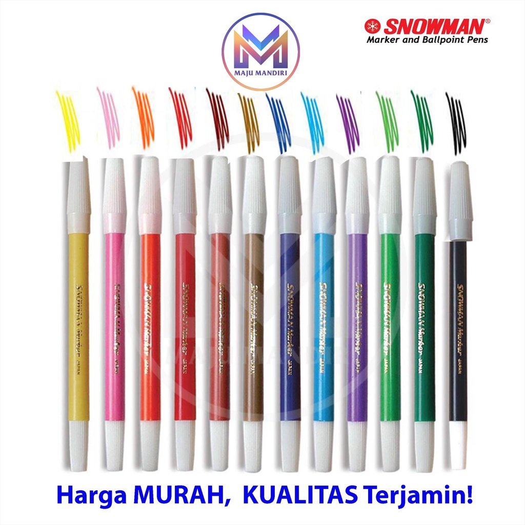 

IK! Spidol Snowman Kecil 12 Warna / Sepidol Set 12 Colours Permanent