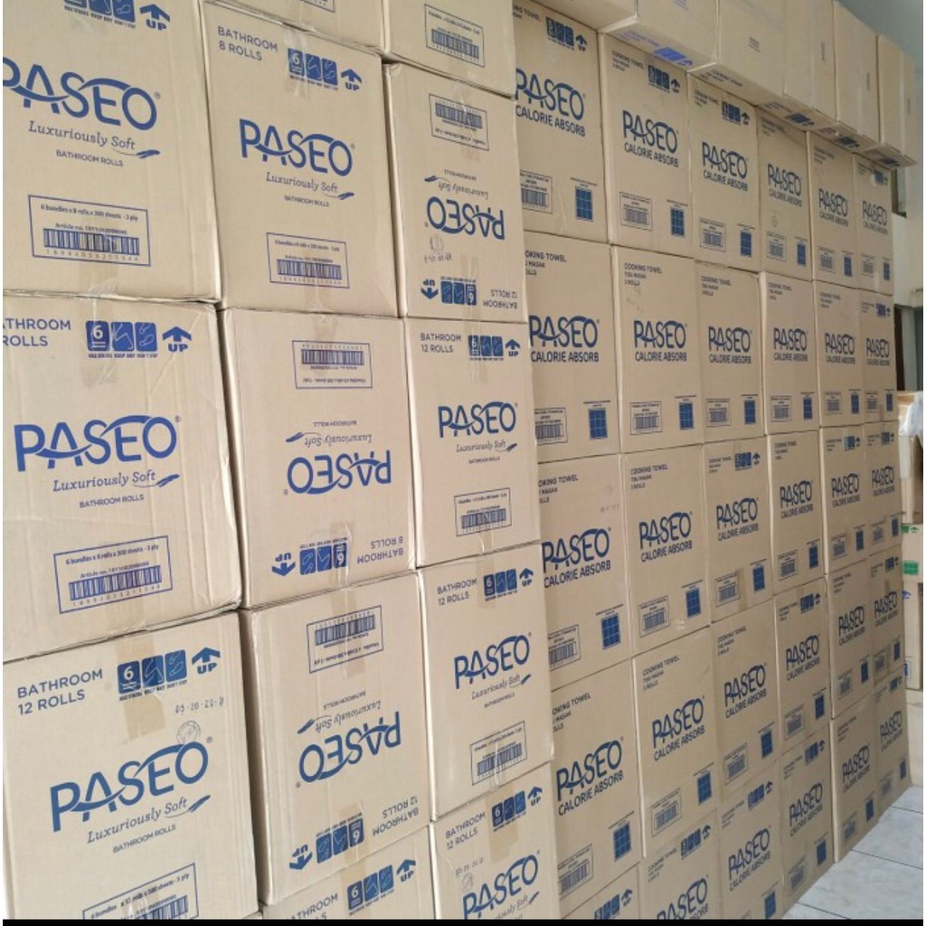 DISKON TISSUE TOILET PASEO 12 ROLLS 3 PLY / TISSUE BATHROOM PASEO / TISSUE TOILET PASEO NON EMBOSSED
