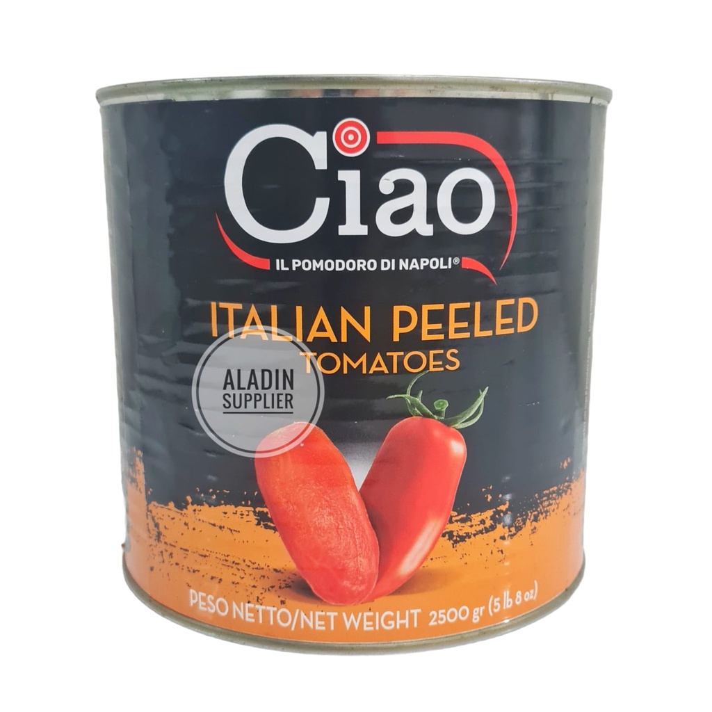

Ciao Italian Peeled Tomato Premium 2550gr Tomat Kupas Chopped Tomato