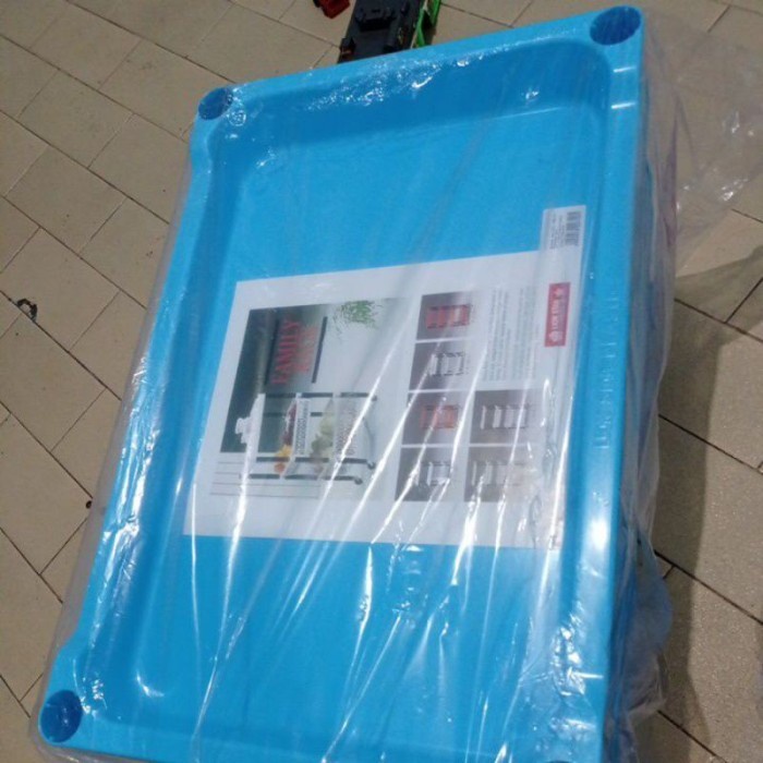 Lion Star Rak susun 4 dgn roda Lionstar plastik utk salon lemari baju