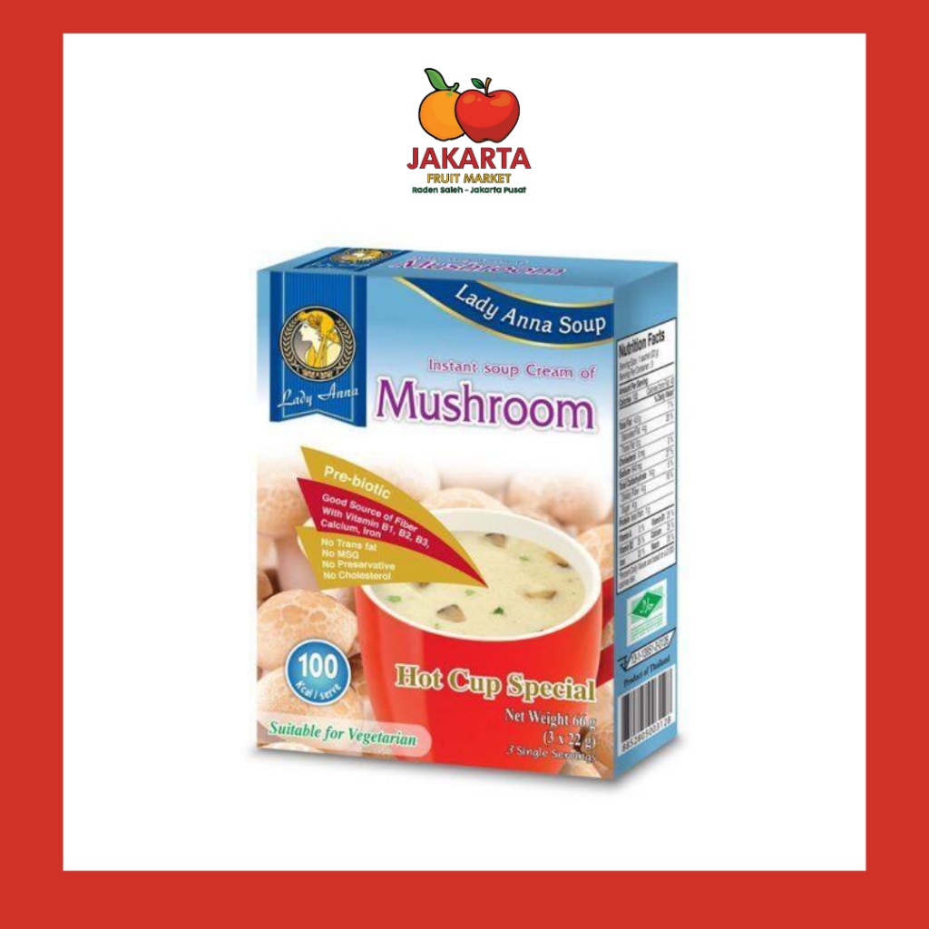 

LADY ANNA INSTANT SOUP CREAM OF MUSHROOM 66GR