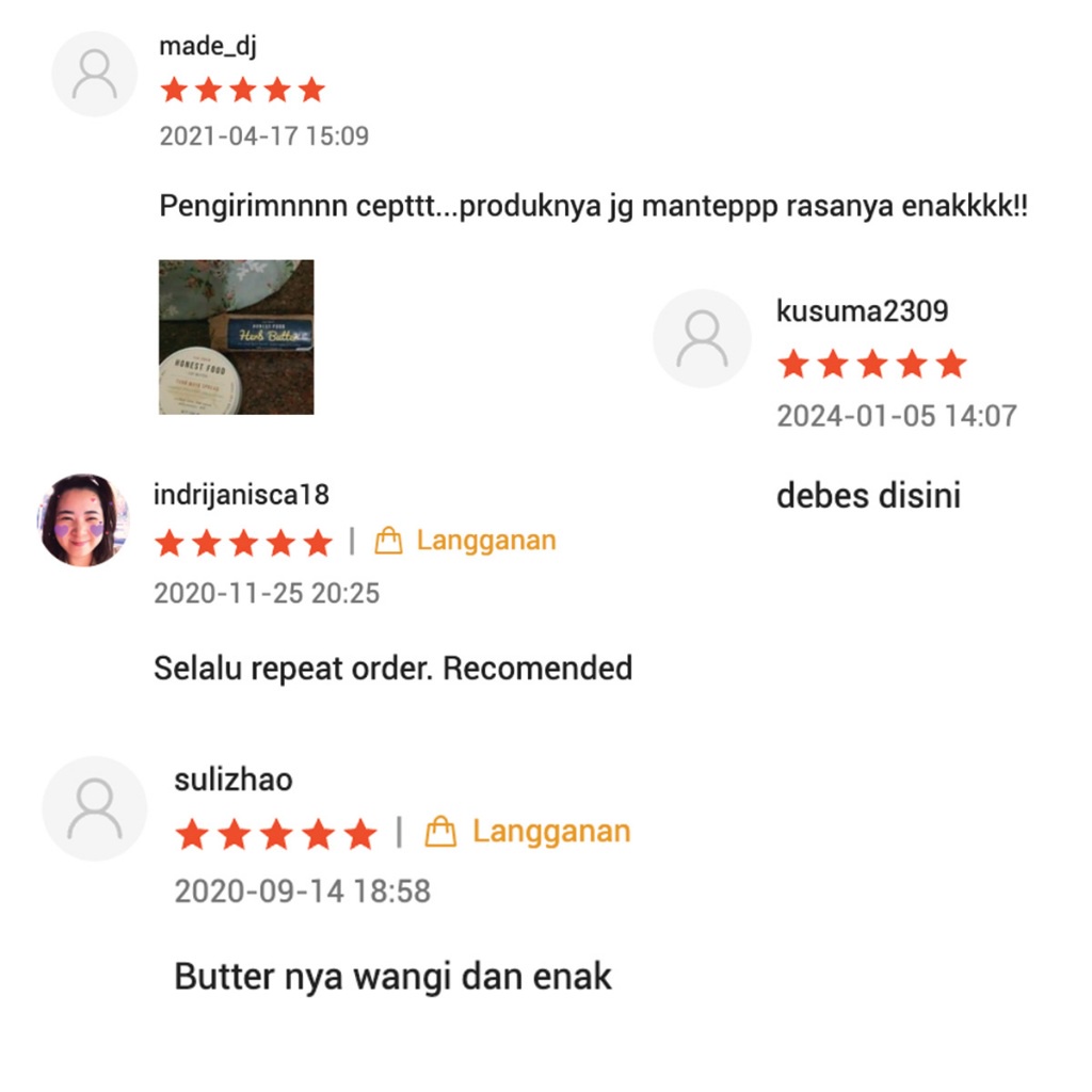 

HONESTFOOD Garlic Butter - Mentega Bawang Putih Premium, Olesan Roti
