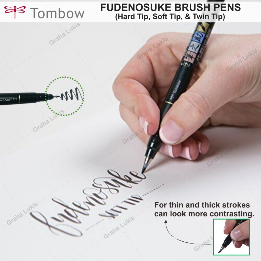 

Tombow Fudenosuke Brush Pen Soft Tip / Hard Tip / Twin Tip