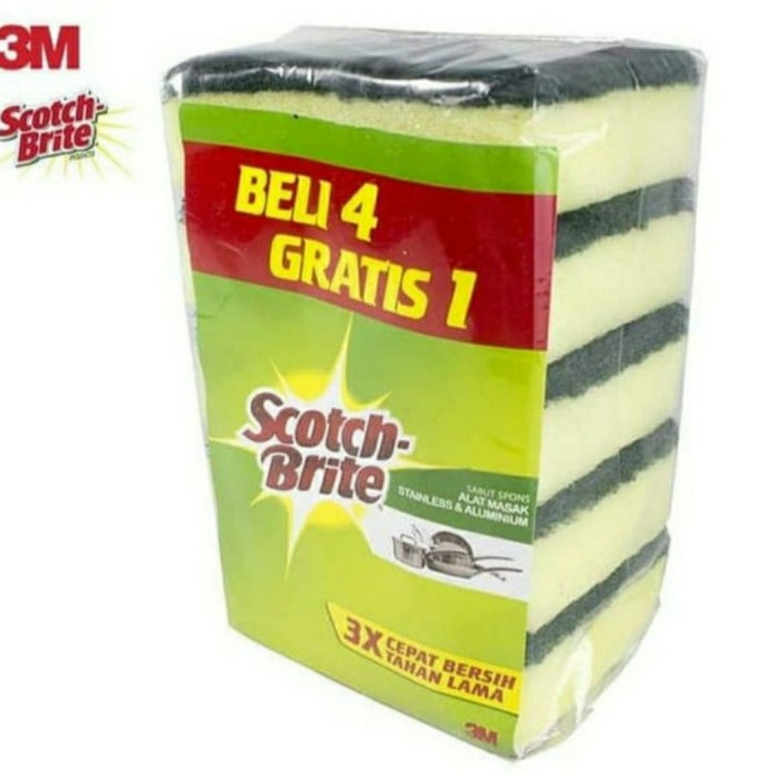 spon cuci piring scotch brite isi 5