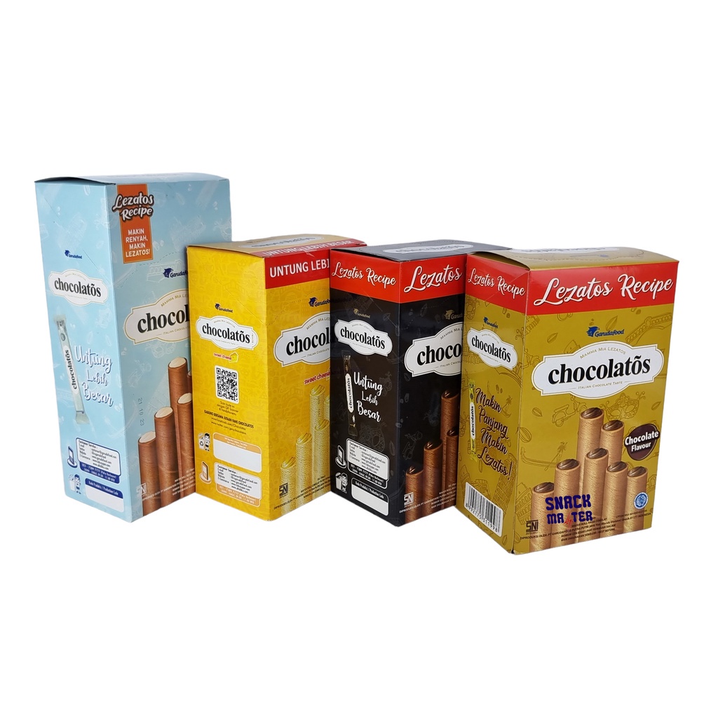 

HJ Chocolatos Wafer Roll Long - Netto 20 Pcs x 16 gr