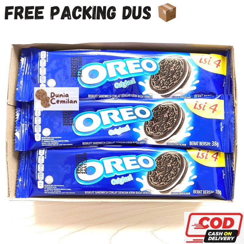 

HJ [TERMURAH!] Oreo Sachet 1 PAK Isi 12 bungkus x 3 keping - Biskuit Oreo Enak Murah