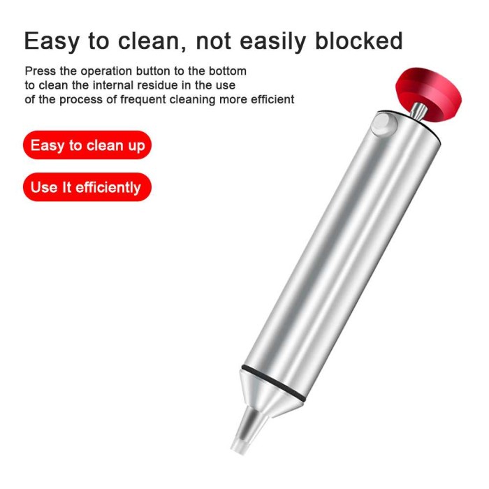 TOP HANDSKIT SEDOTAN TIMAH SOLDER PENYEDOT VACUUM DESOLDERING PUMP TIN STRONG SUCTION - SS-02 -