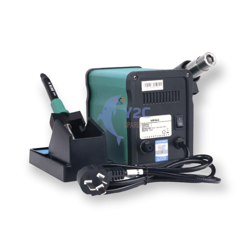 BLOWER / SOLDER UAP YIHUA 878D 2IN1 + SOLDER / ALAT SERVIS SERVICE HP