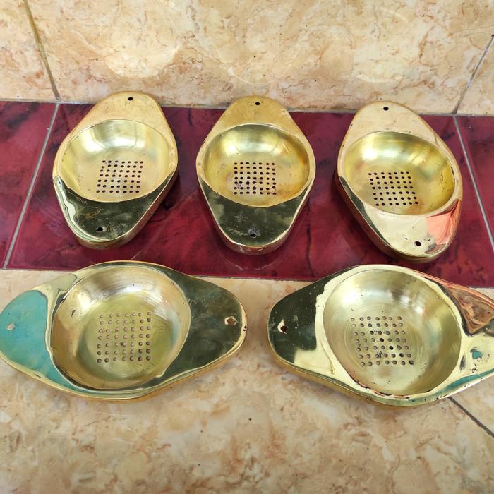 Cetakan Pempek Keriting Juga Untuk Petulo atau Putu Mayang Bahan Kuningan Cor Asli Tebal Juga Untuk