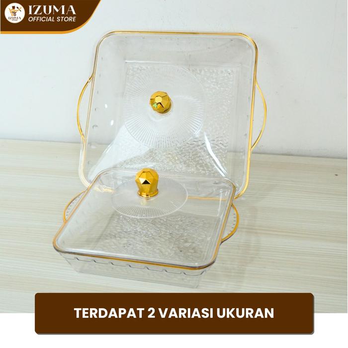 

..... Izuma Tempat Buah Tempat Roti Aesthetic Nampan Dengan Tutup / Nampan Tutup