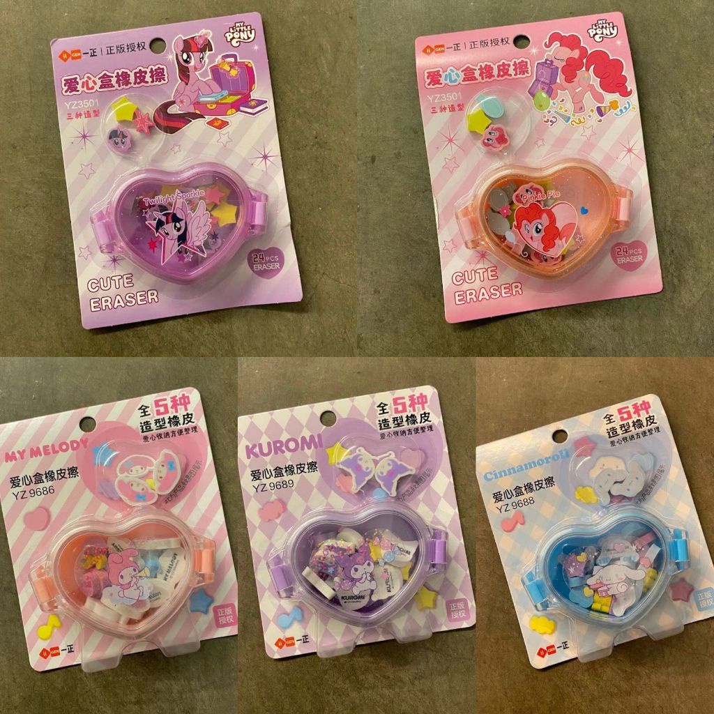 

Eraser Sanrio Tempat Penghapus Watch Eraser Craft Knife Alat Tulis Cute Karakter Kuromi Melody