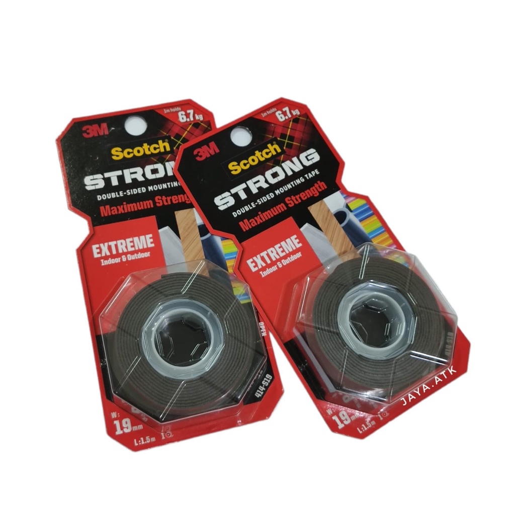 

3M SCOTCH DOUBLE TAPE MOUNTING 414-S19 VHB OUTDOOR 19MM X 1.5M SELOTIP BUSA FOAM