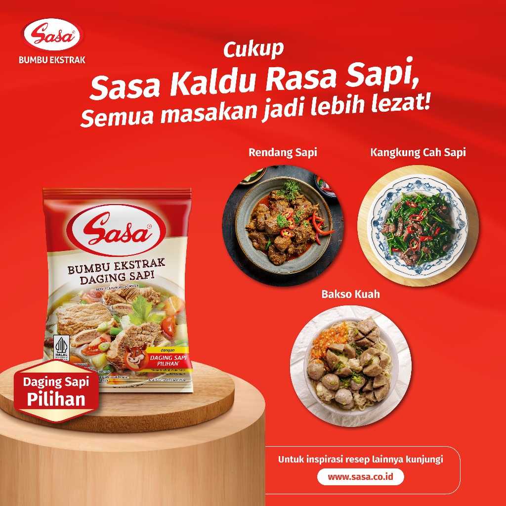 

Sasa Kaldu Pelezat rasa SAPI 1 KG - 2pcs