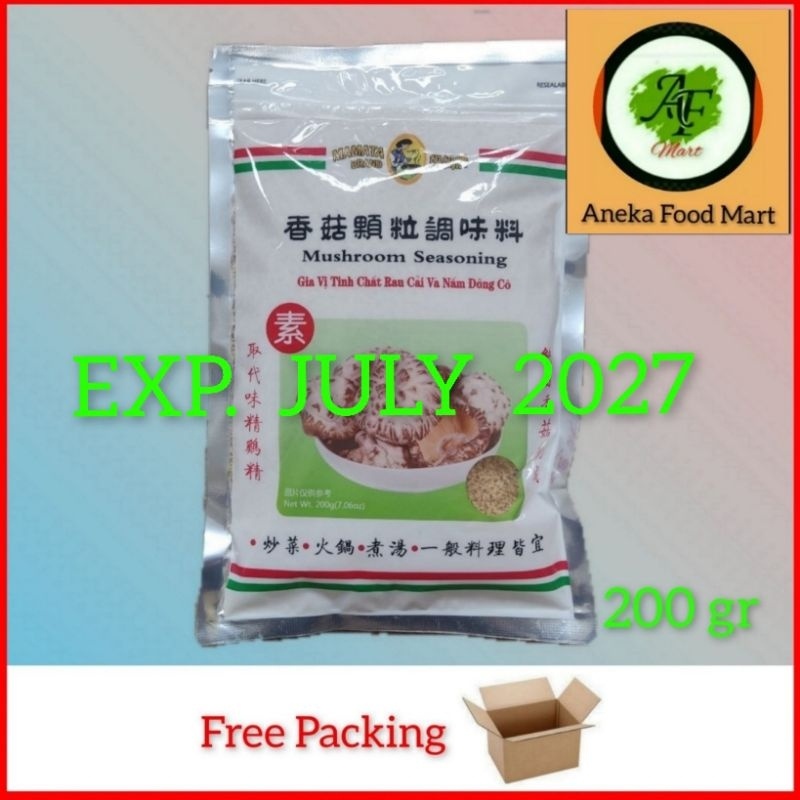 

Mamata mushroom seasoning 200gr/ bumbu kaldu jamur/ mokoceng/ kaldu jamur non MSG/ penyedap rasa non