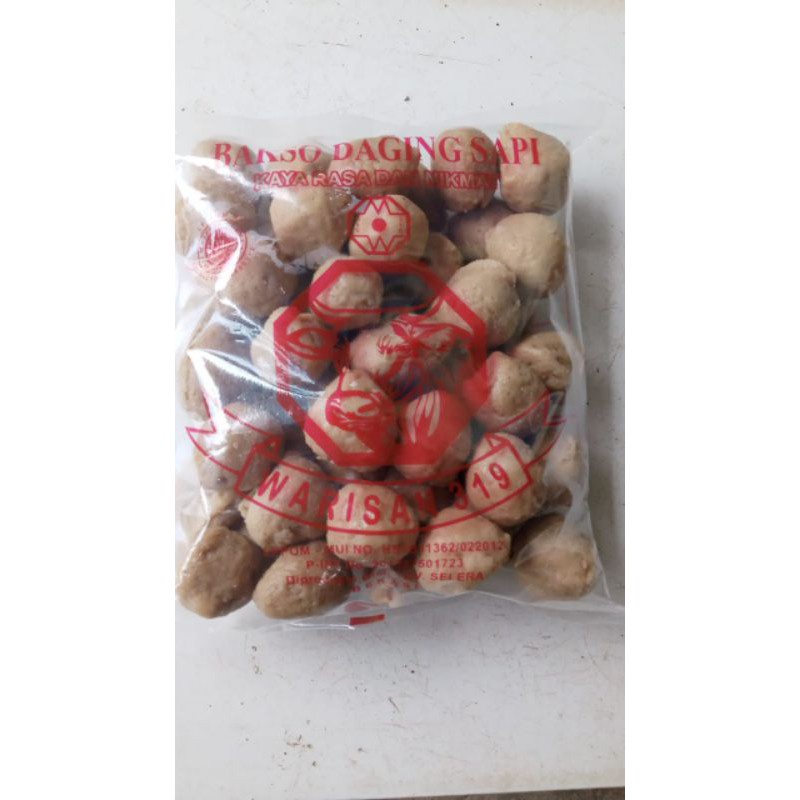 

Bakso Daging Sapi Warisan 319 isi 50 pcs