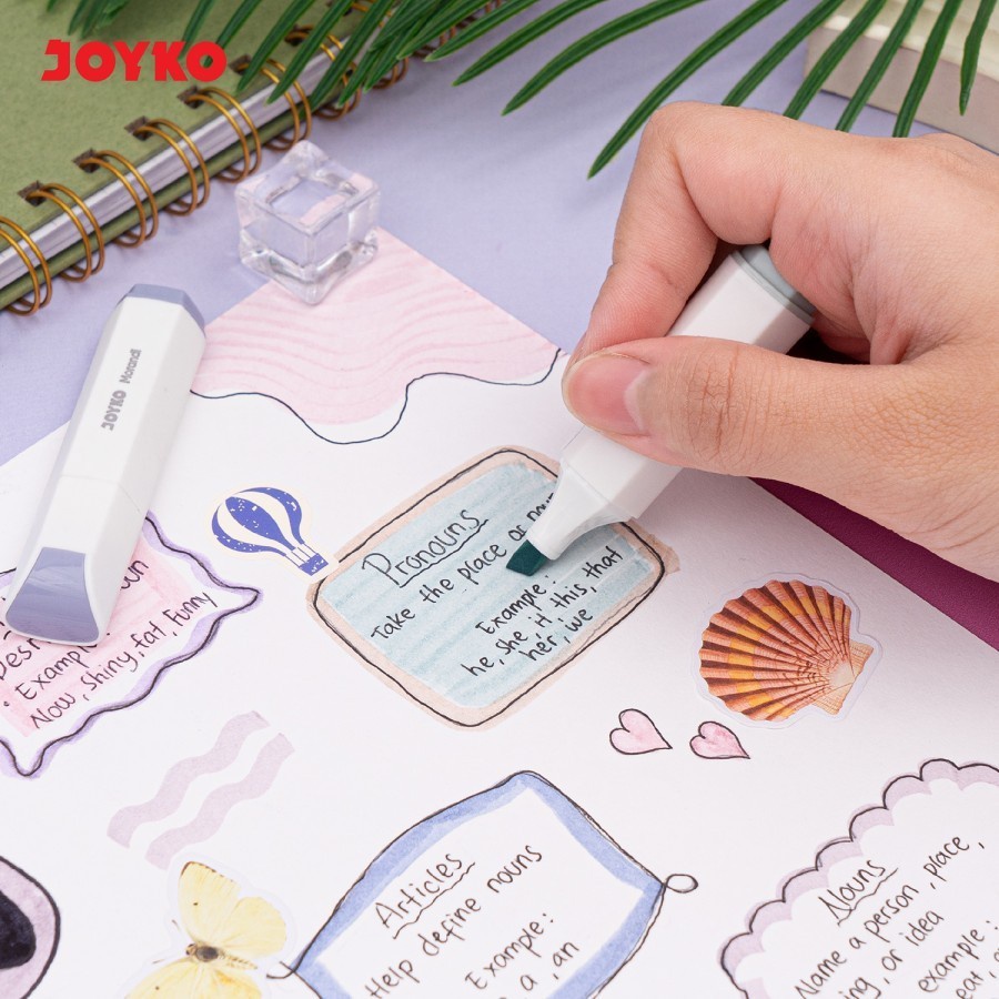 

Joyko Highlighter Mini HL-87 Morandi Color Penanda Berwarna Set 6 Warna