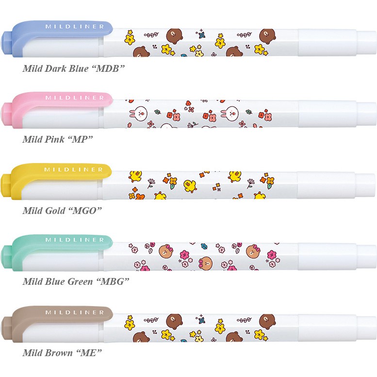 

Mildliner Zebra Line Friends Limited Edition Bold Tip & Fine Tip 4.0 mm & 1.0 ~ 1.4 mm