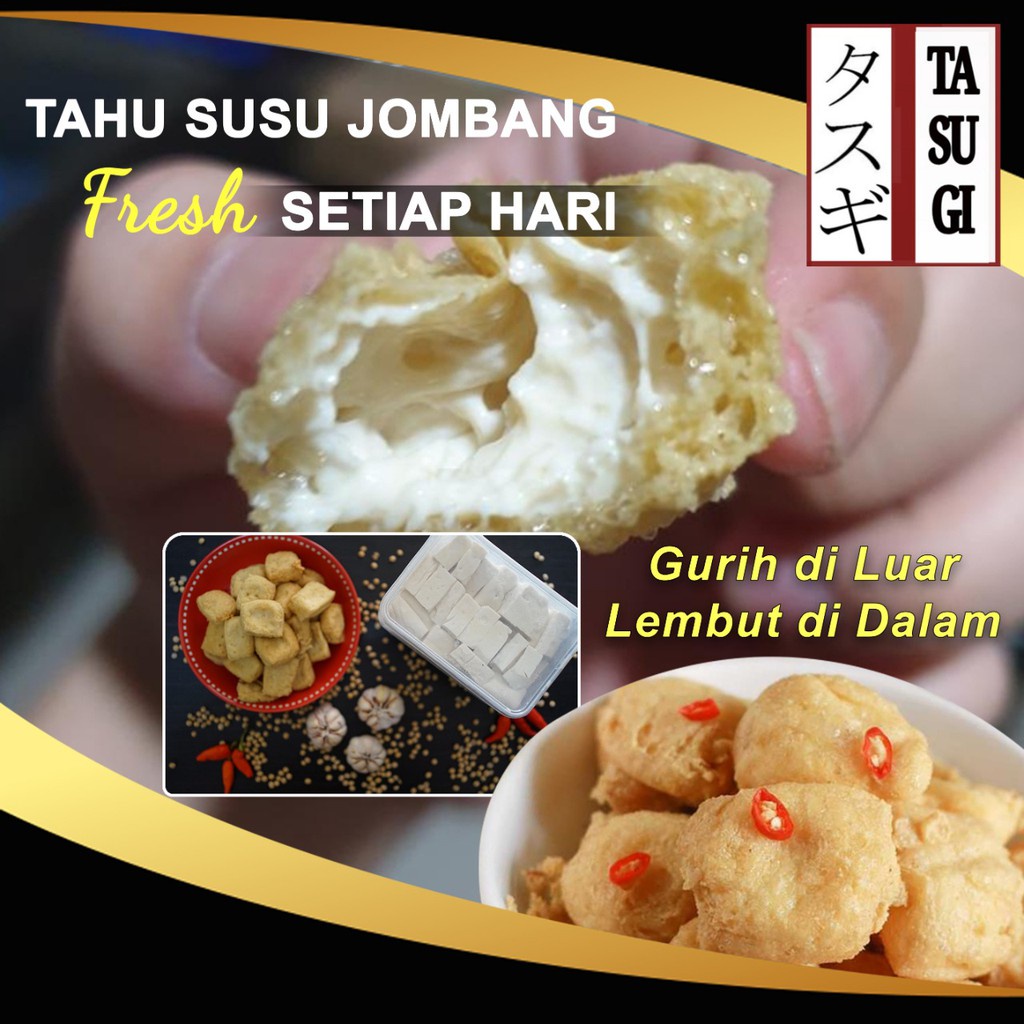

Tahu Susu Jombang TASUGI Fresh Setiap Hari 1 box isi 50pcs