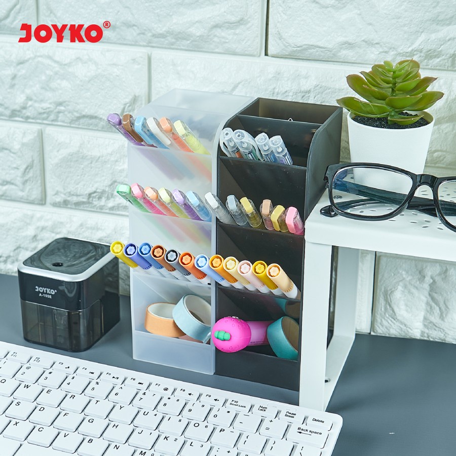 

Kotak Pensil / Desk Set Pen Holder DS-49CO Joyko