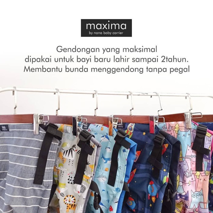 Maxima Light Nana Baby Carrier Gendongan Bayi SSC M Shape Ergonomis