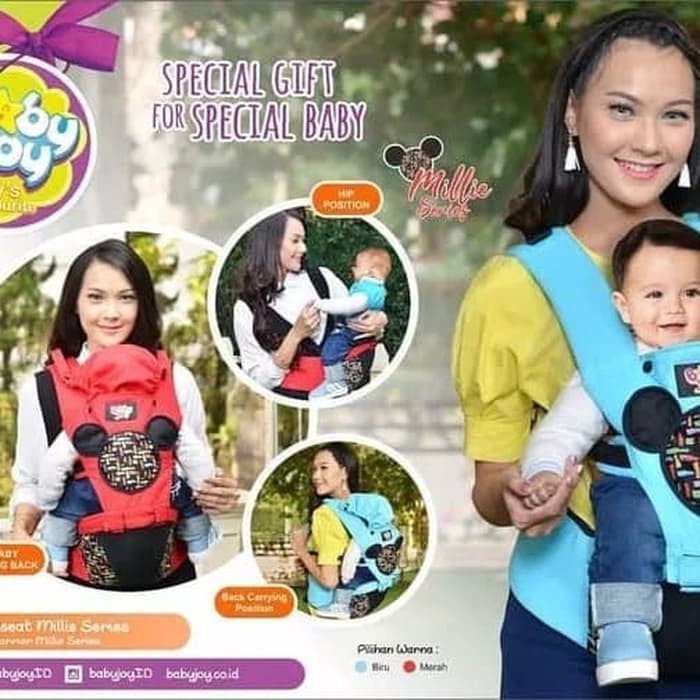 Gendongan Bayi Hipseat Baby Joy Micky- Gendongan Bayi Depan