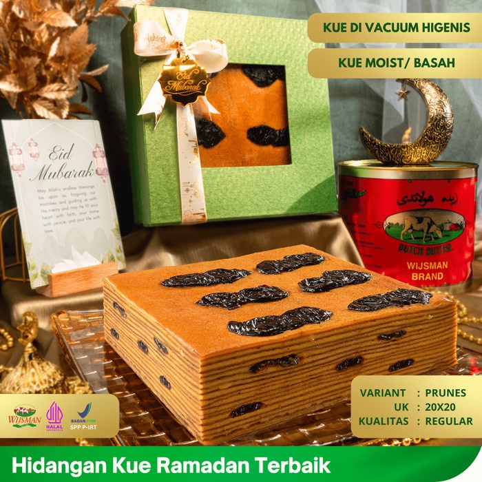 

(KUALITAS REGULER) KUE LAPIS LEGIT 20x20 PRUNES WISMAN 100% HALAL PLUM