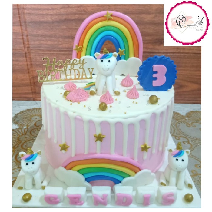 KUE ULANG TAHUN KARAKTER ANAK (UNICORN)