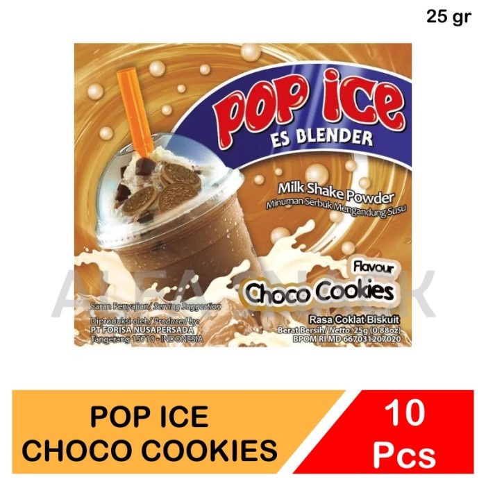 

(Good) Pop Ice Milk Shake Powder Choco Cookies 1 Renceng